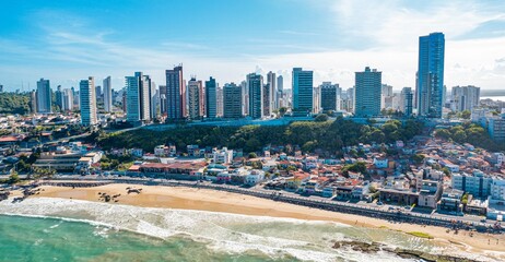 Vista Aerea de Natal no Rio Grande do Norte bairro Petrópolis 