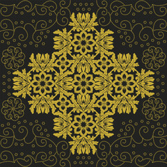 seamless pattern with flowers batik