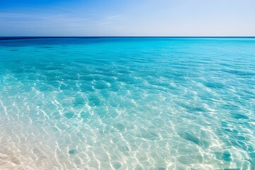 Naklejka premium 青い海と白い砂浜 with generative ai