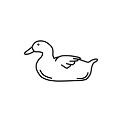 duck drawn while sitting still