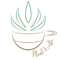 Plant and coffe
