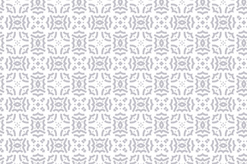Seamless pattern in islamic style. Vector ornament use for ramadan wallpaper and background in gray color.
