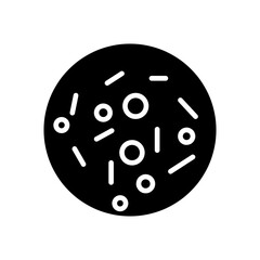 Bacteria vector icon, microbe symbol. flat vector illustration for web site or mobile app.eps