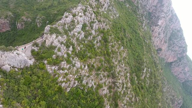 aerial shot by drone of cap carbon bejaia