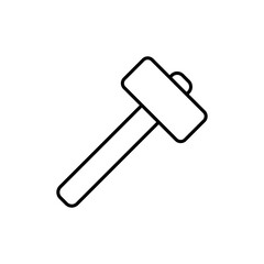 Hammer vector icon, repair tool symbol. flat vector illustration for web site or mobile app.eps