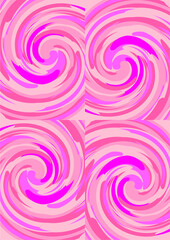 The pink background image uses brushstroke-like lines to create an image. continuous paste used in graphics