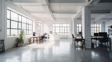 A bright modern office space. AI generated.