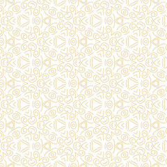 Golden and white geometric grid pattern vector
