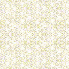 Pattern seamless abstract floral background stripe gold luxury color and line. Geometric line vector.