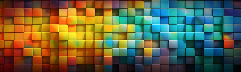 Dynamic Abstract Pixel Motion Tile Background, Mosaic, Grid Square Captivating Geometric Designs for High-Impact Banners and Graphics