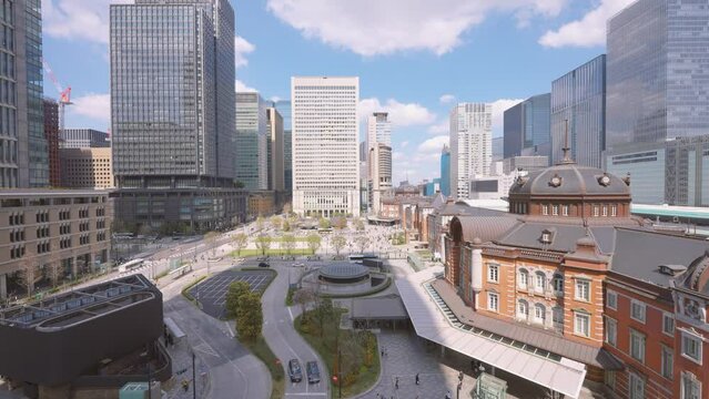 東京駅の風景(早送り映像)