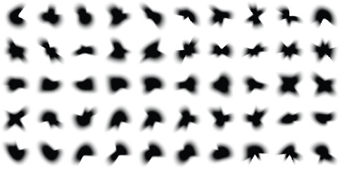 Halftone Abstract Background Set of 50