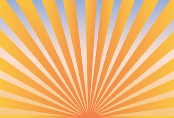 silver and orange rays