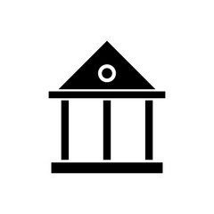 Government vector icon, bank symbol. flat vector illustration for web site or mobile app 