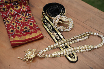 Indonesian traditional wedding accessories for the bride