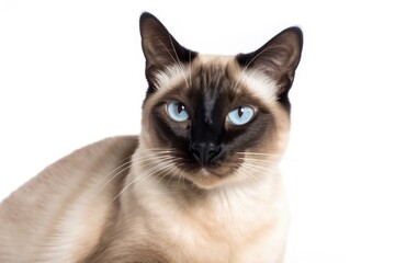 cat isolated on white