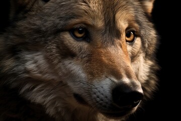 Fototapeta premium gray wolf portrait