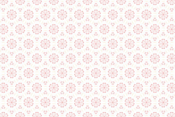 Pattern with floral geometric style. Vector illustration for wrapping paper