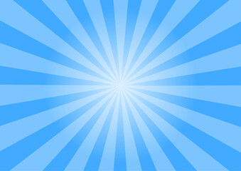 集中線背景青色