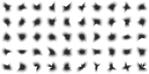 Halftone Abstract Background Set of 50