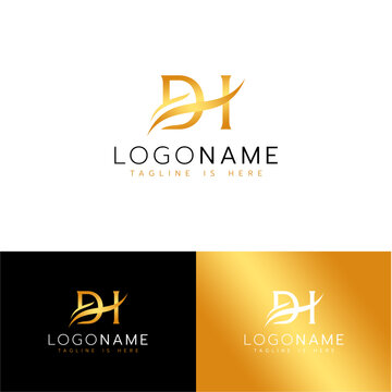 Elegant DH Logo Design