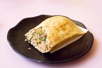 Chicken Fried Pastry, Brazilian Street Food Pastel