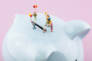 Miniature creative balloon Children's money storage tank mouth