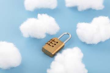 The golden code is locked between the clouds