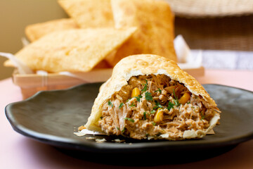 Chicken Fried Pastry, Brazilian Street Food Pastel
