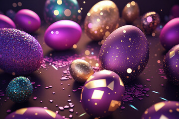 Obraz na płótnie Canvas Easter Eggstravaganza: Discover the Joy of Colorful Easter Eggs!
