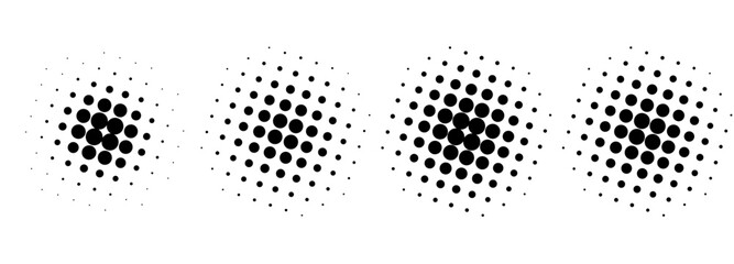 vector Halftone circular background