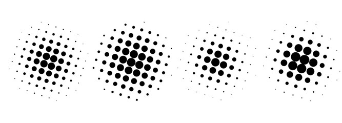 vector Halftone circular background