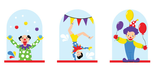 April Fools Flat Bundle Design Illustration