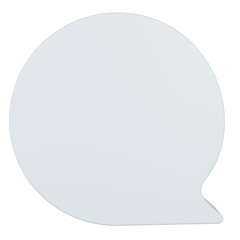 3d render of white bubble chat