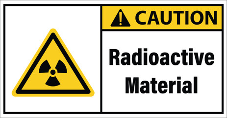 Fototapeta premium Radioactive material Radioactive Sign caution.