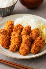 カキフライ Japanese deep fried breaded oysters