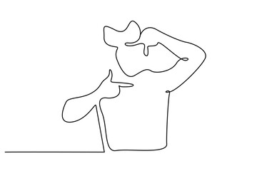 man person focus movie goal aim sign line