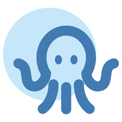 Simple octopus icon