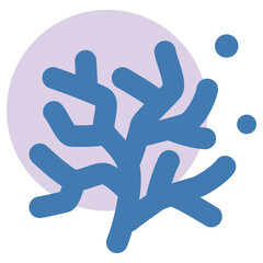 Simple coral icon