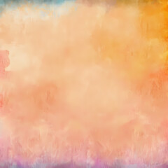 Obraz premium A grunge-style watercolor background with a blend of multicolor paint creates a rough, rustic texture