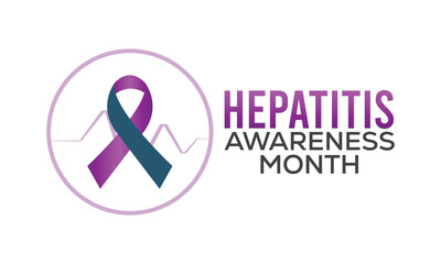    Vector illustration on the theme of Hepatitis awareness month Observed each year in May.Vector illustration template background design.