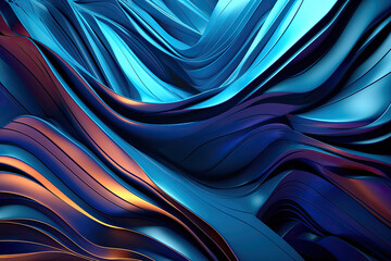 3D Abstract wave Background