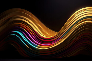 3D Abstract wave Background