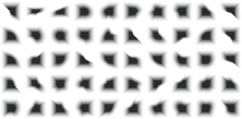 Halftone Abstract Background Set of 50