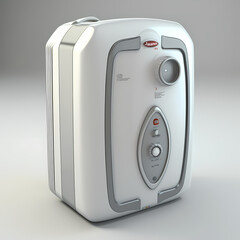 Obraz premium illustration of a modern electric heater or any futuristic object container thats similar, isolated on empty background, generated with AI