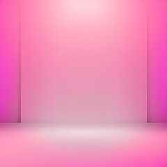 Abstract pink and gradient light background with studio backdrops. Blank display or clean room for showing product