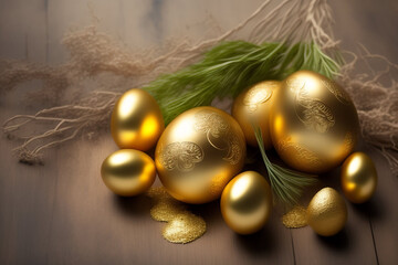 Easter Photo with Colourful Eggs Cute Background Wallpaper