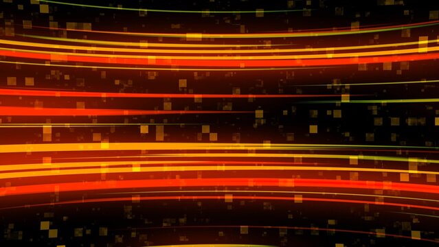 Futuristic Tech Glowing Abstract Stripes, Tech Lines Stripes Abstract Background © cdstock