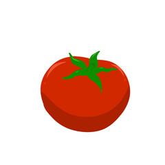 Illustration of ripe red tomatoes