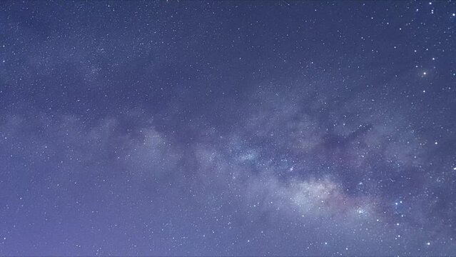 Amazing nature Time lapse Milky way galaxy stars, Night to day Timelapse seen in Phang Nga Thailand, Beautiful Nature in the night sky 60 FPS. 4K Colorful clouds sky sunrise over mountains landscape